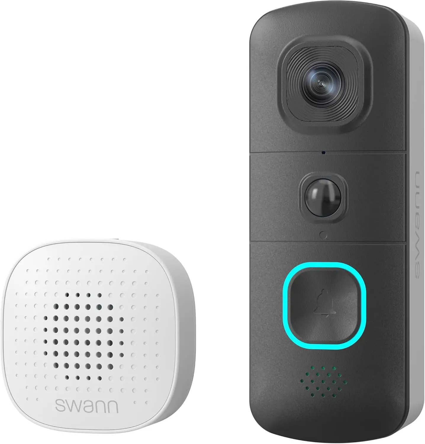 HD Video Doorbell: Wired or Wireless, 140° View, Person/Motion Detection, Night Vision, 2-Way Talk, Storage Options