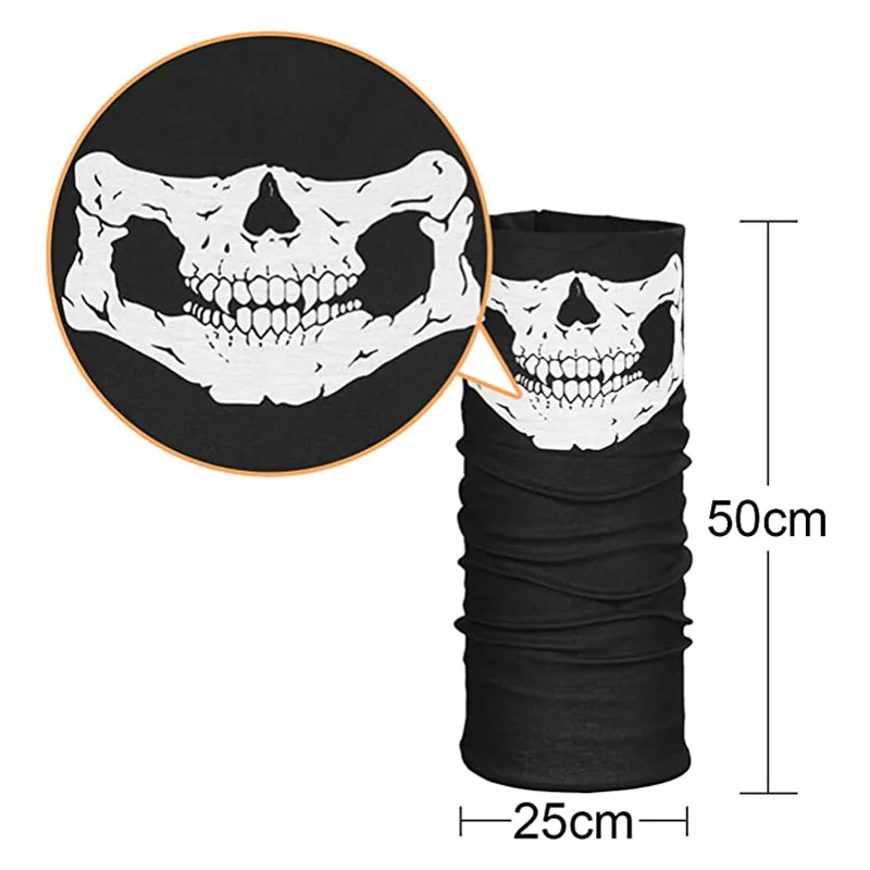 Gants de squelette blanc d'halloween et masque facial de crâne pour adultes, Costume d'horreur, fête fantôme effrayant, fournitures de déguisement de Cosplay