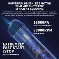 Original MIJIA Portable Handheld Vacuum Cleaner For Home Car Mini Wireless Dust Catcher Collector 13000PA Cyclone Suction 2