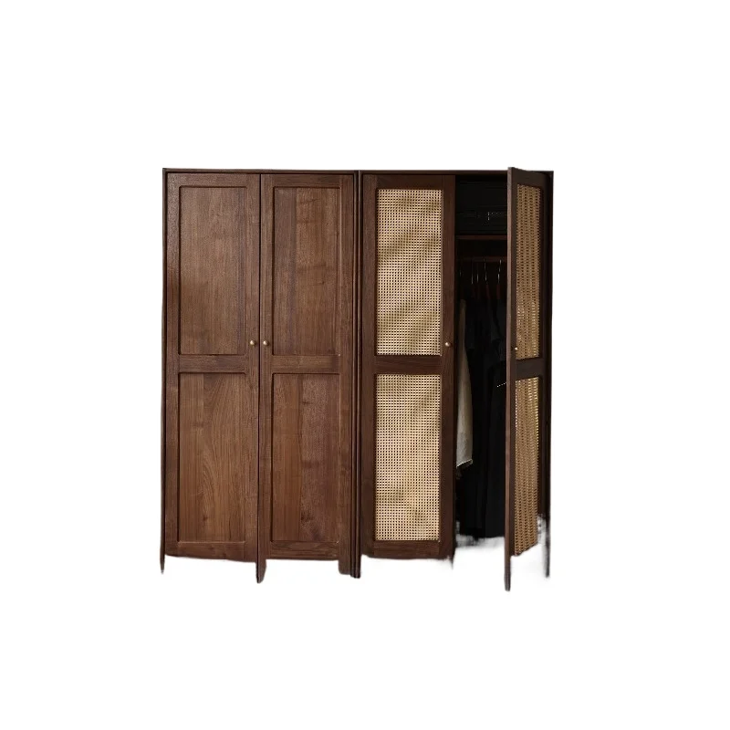 

Шкаф из массива североамериканского черного ореха, антикварный шкаф-локер, шкаф для хранения из ротанга, шкаф для спальни, домашний шкаф