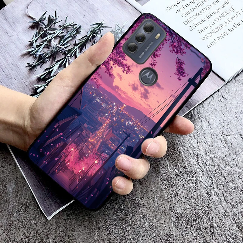 جراب هاتف لهاتف Moto G85 G55 G05 G14 G75 G31 G50 G10 G20 G30 G60 G13 G32 G84 G54 G53 G72 G24 Power Japan أنماط متجر الكرز #4