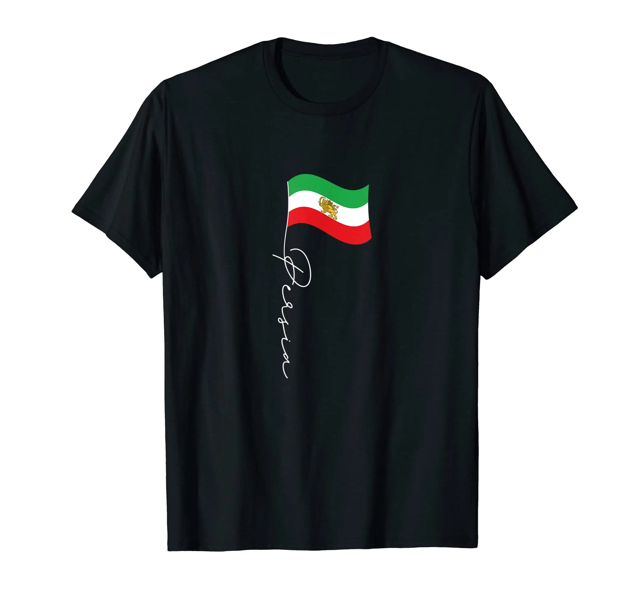 100% Cotton Persia Signature Flag Pole - Patriotic Iranian Persian Flag T-Shirt Hip Hop MEN WOMEN UNISEX T Shirts