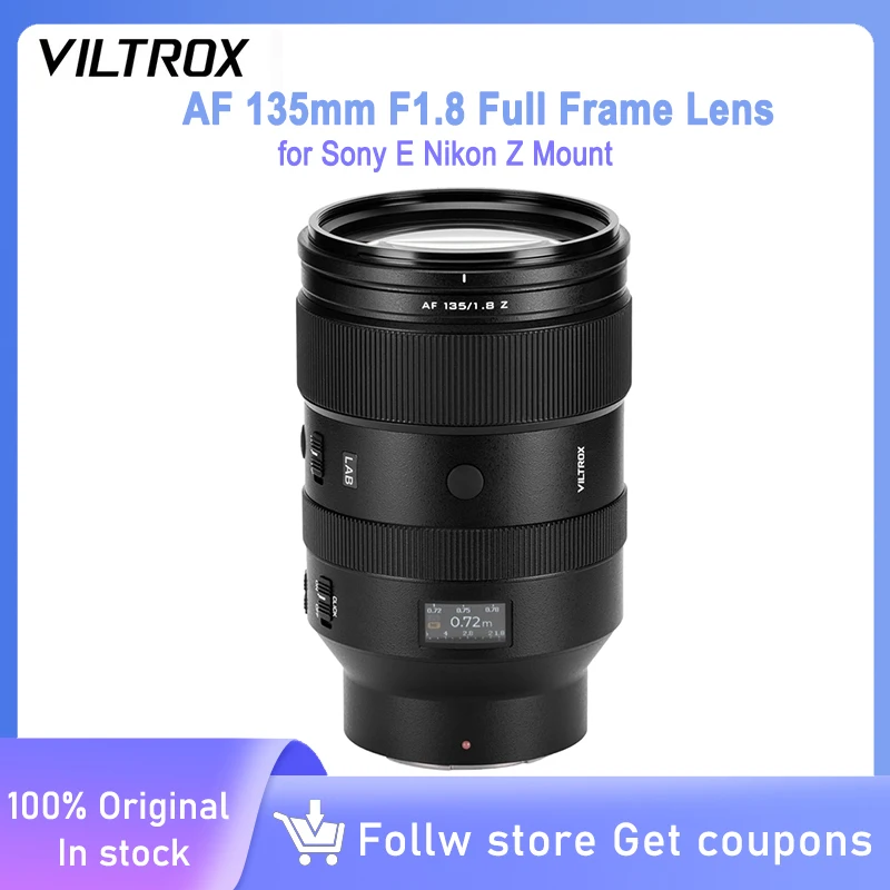 

VILTROX AF 135mm F1.8 Full Frame Medium Telephoto Lens Automatic Focusing Large Aperture Cmera Lens for sony E Nikon Z Mount