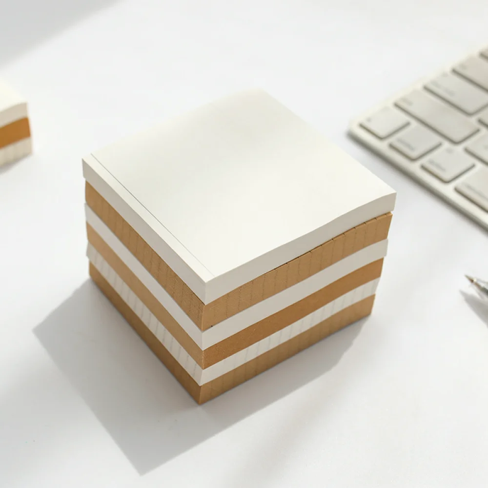 Self Adhesive Sticky Notes Grid Memo Pad Office School Stationery Planner Checklist Reminder Writing Paper Pad