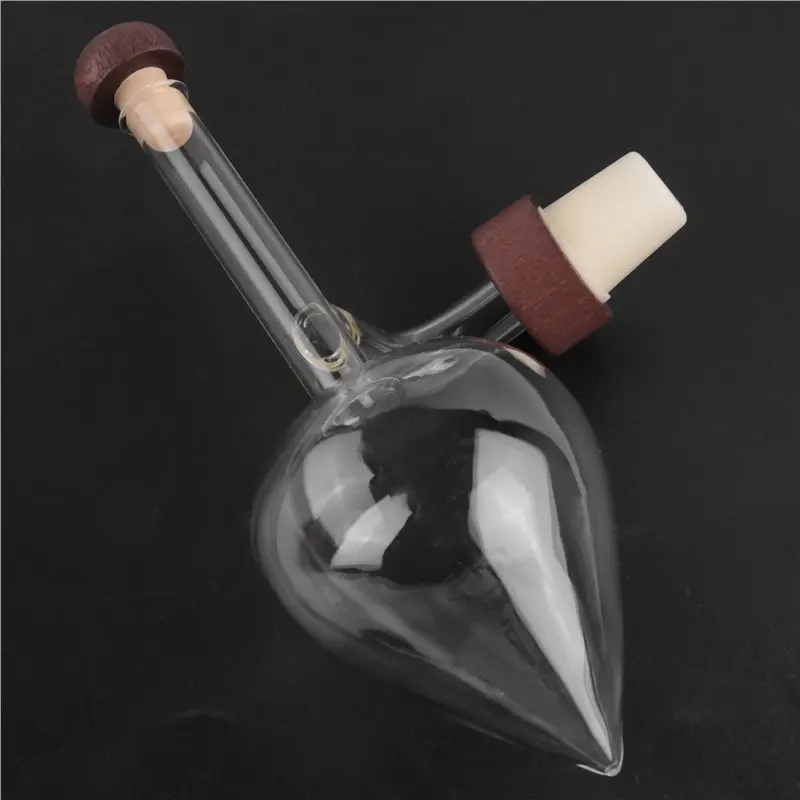 ABKS-Red Wine Aerator Portable Bottle Pourer Quick Decanter Glass Shaping Device Round/Peach Shaped Transparent Design Peach Typ