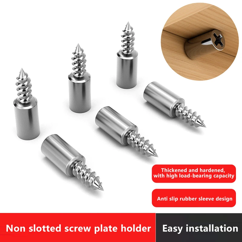 20/30 Stuks Ondersteuning Multifunctionele Vaste Kast Rack Nail Zelftappende Geïntegreerde Schroef Clapboard Houder Laminaat Ondersteuning Nail