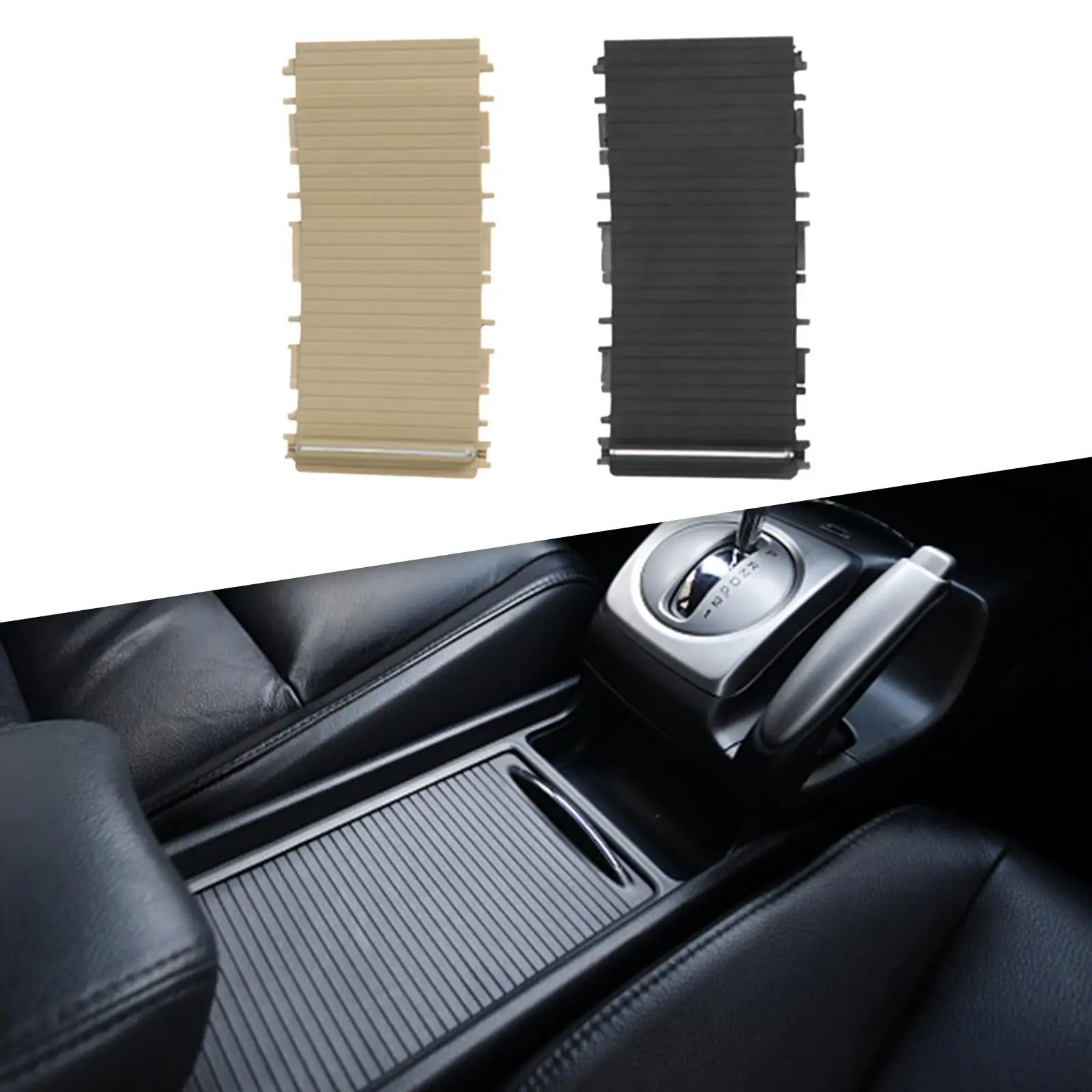 Car Water Cup Holder Slide Curtain Cover Replaces for BMW 3 Series E46