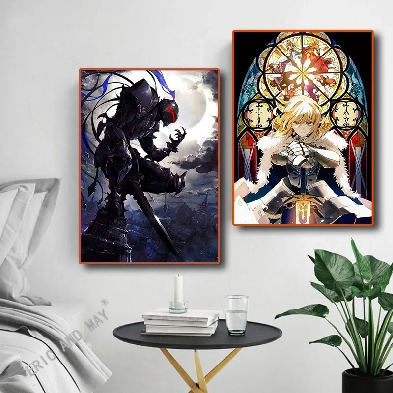 Fate/stay night Poster Anime Fate/Grand Order/Carnival Poster Painting Wall Art Home Decoration Kawaii Room Decor Canvas Poster