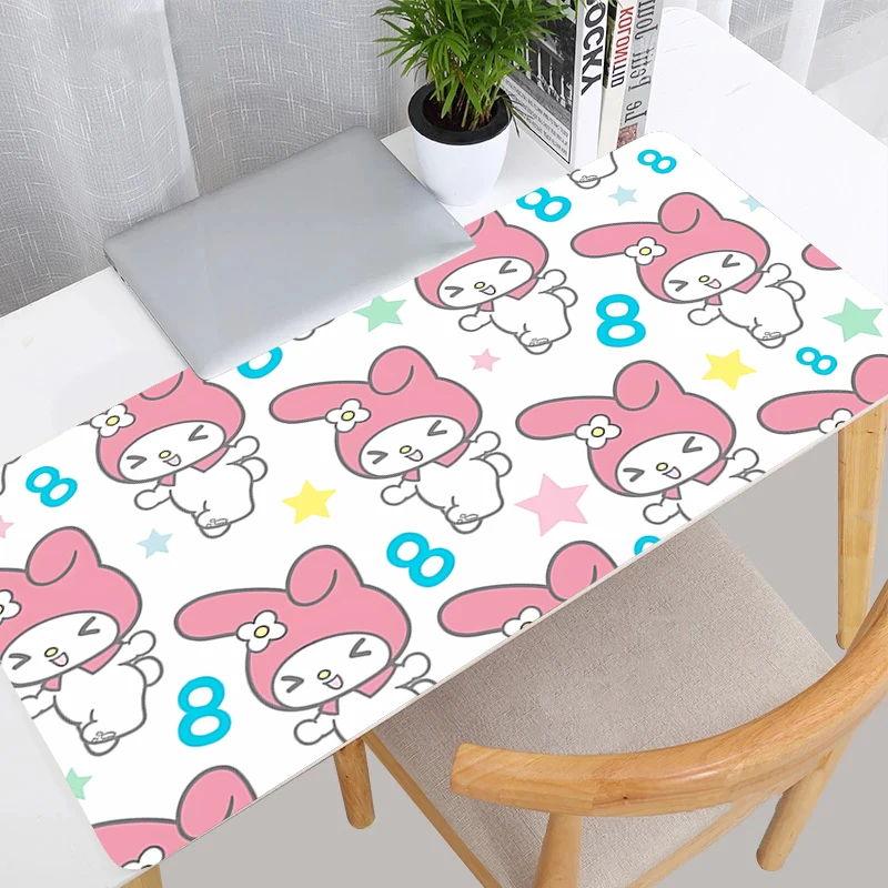 Mouse Pad My Melody E-sports Large XXL Gamer Gaming Accessories Speed Keyboard Rubber Lock Edge Desk Mat Office Laptop mousepad