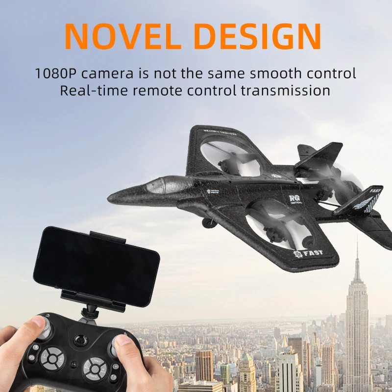 Nuovo aereo RC X66 con fotocamera grandangolare 108p radiocomandata Palne Foam telecomando aereo da combattimento Drone giocattoli per ragazzi