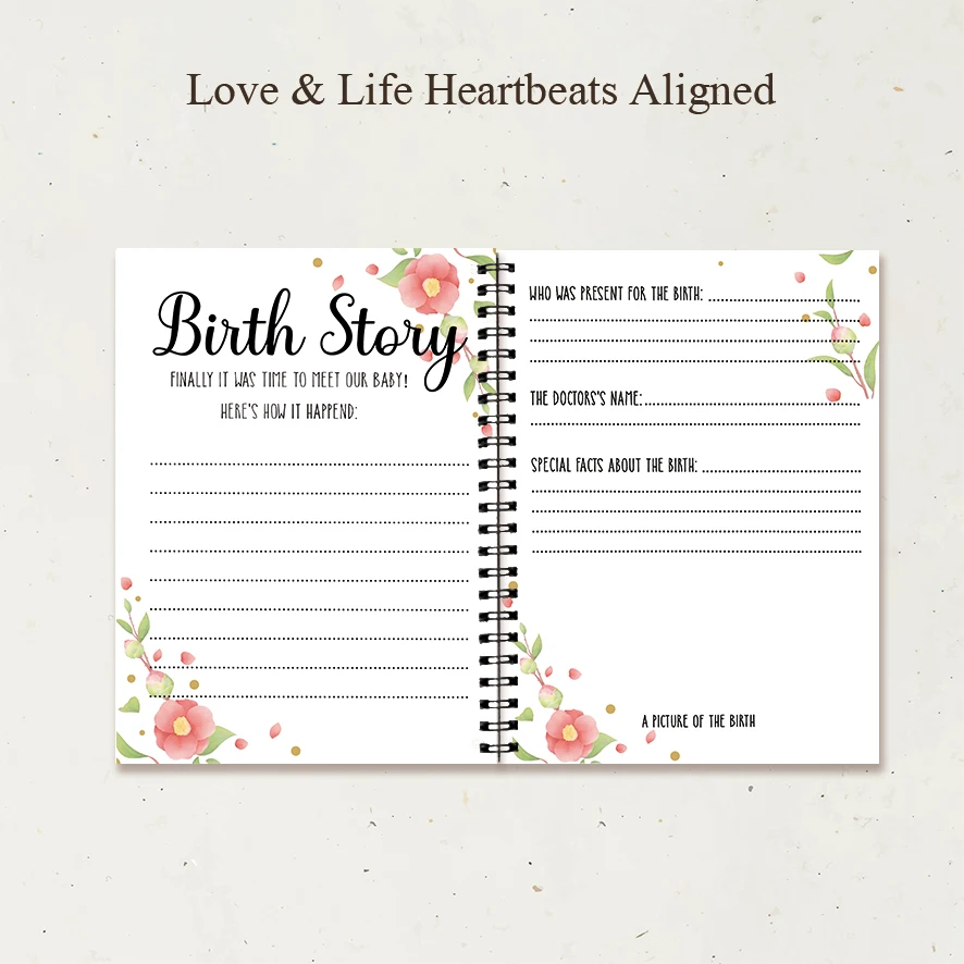 ชุดสติกเกอร์สมุดบันทึกการตั้งครรภ์สําหรับคุณแม่ใหม่ สมุดหน่วยความจําติดตามการตั้งครรภ์รายสัปดาห์ 8.3x11.2 นิ้ว 32 หน้า