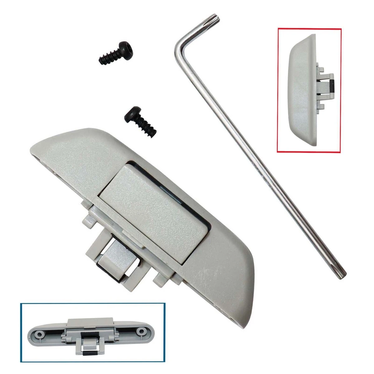 

M93K-Rear Sunroof Shade Handle Sunroof Handle 4L0898924B For Q7 2007 2008 2009 2010 2011 2012 2013 2014 2015 Grey