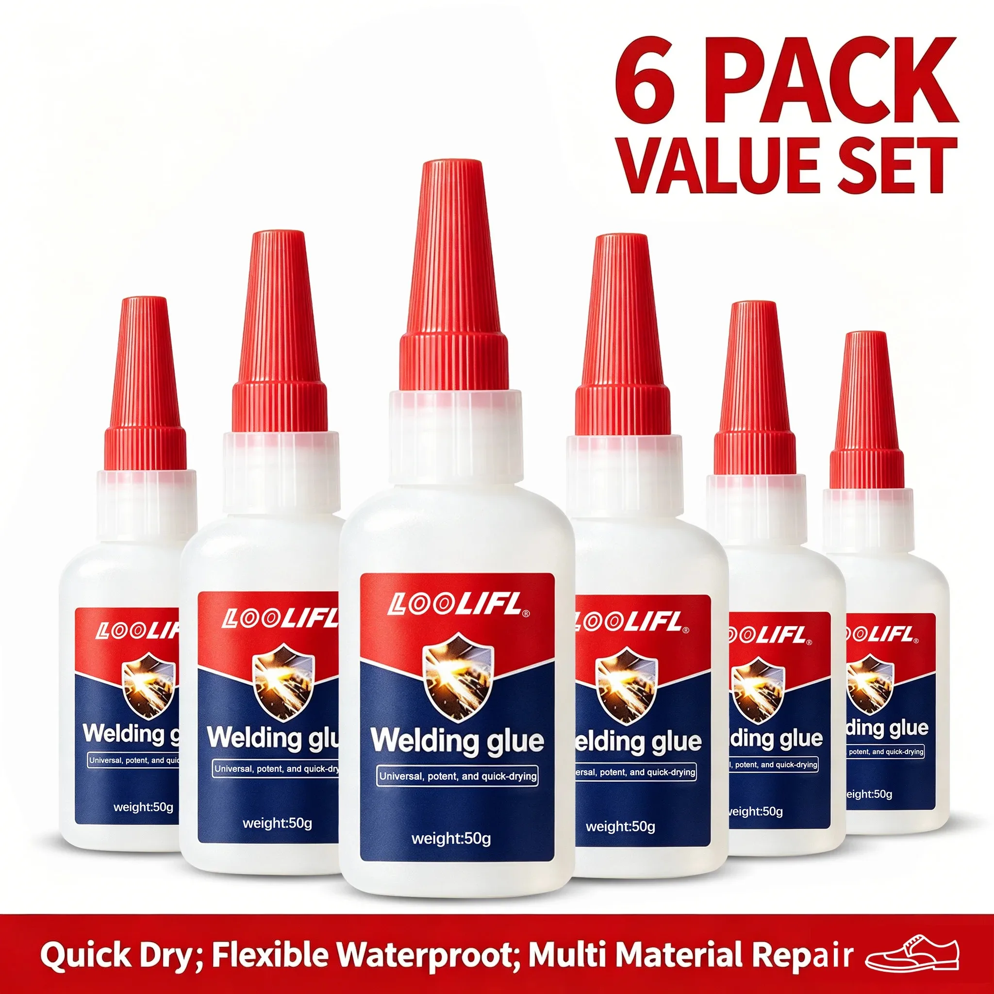 Multi-Functional Strong Quick-Drying Adhesive, Suitable for Various Materials Such as Footwear, Ceramics, Plastic, Wood, and Metal, Transparent and Waterproof, Welding Adhesive, Craft Glue, Rhinestone Glue, Woodworking Glue, Shoe Glue, Metal Glue, Leather Glue, Pvc Glue, Ceramic Glue, Art Sewing Supplies and Handmade Tools, Equipped with a Dropper for Precise Dispensing