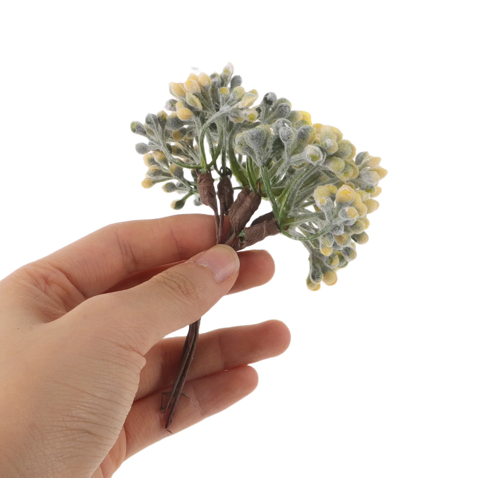 

30Pcs Artificial Frosted Berry Branches Red Berry Stems Christmas Picks Wedding Home DIY Tree Garland Floral Decor