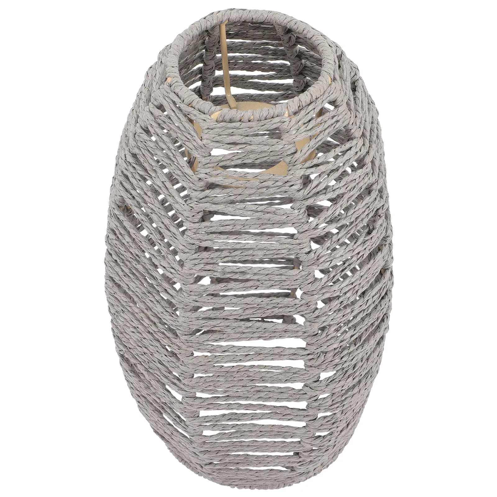 

Small Lamp Shade Straw Rope Weaving Lampshade Minimalist Style Ceiling Light Cover Indoor Decorative Vintage Lamp Accessory