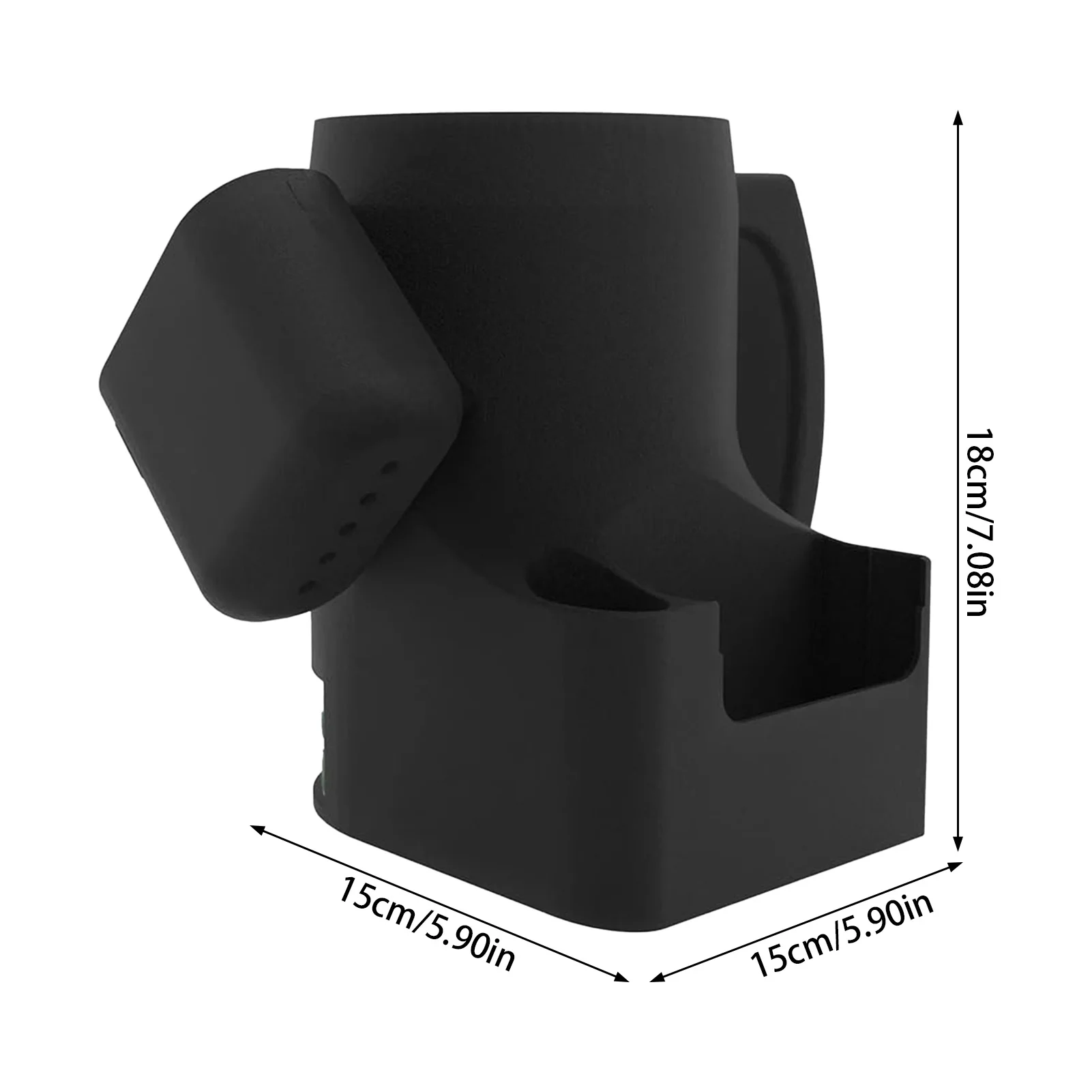 Portavasos de almacenamiento impreso en 3D, portavasos de almacenamiento con múltiples compartimentos para almacenar cerveza, cigarrillos y aperitivos