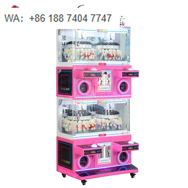 Made in China Coin Operated Arcade Clip Claw Vending Machine Clip Doll Mini Game Machine Factory