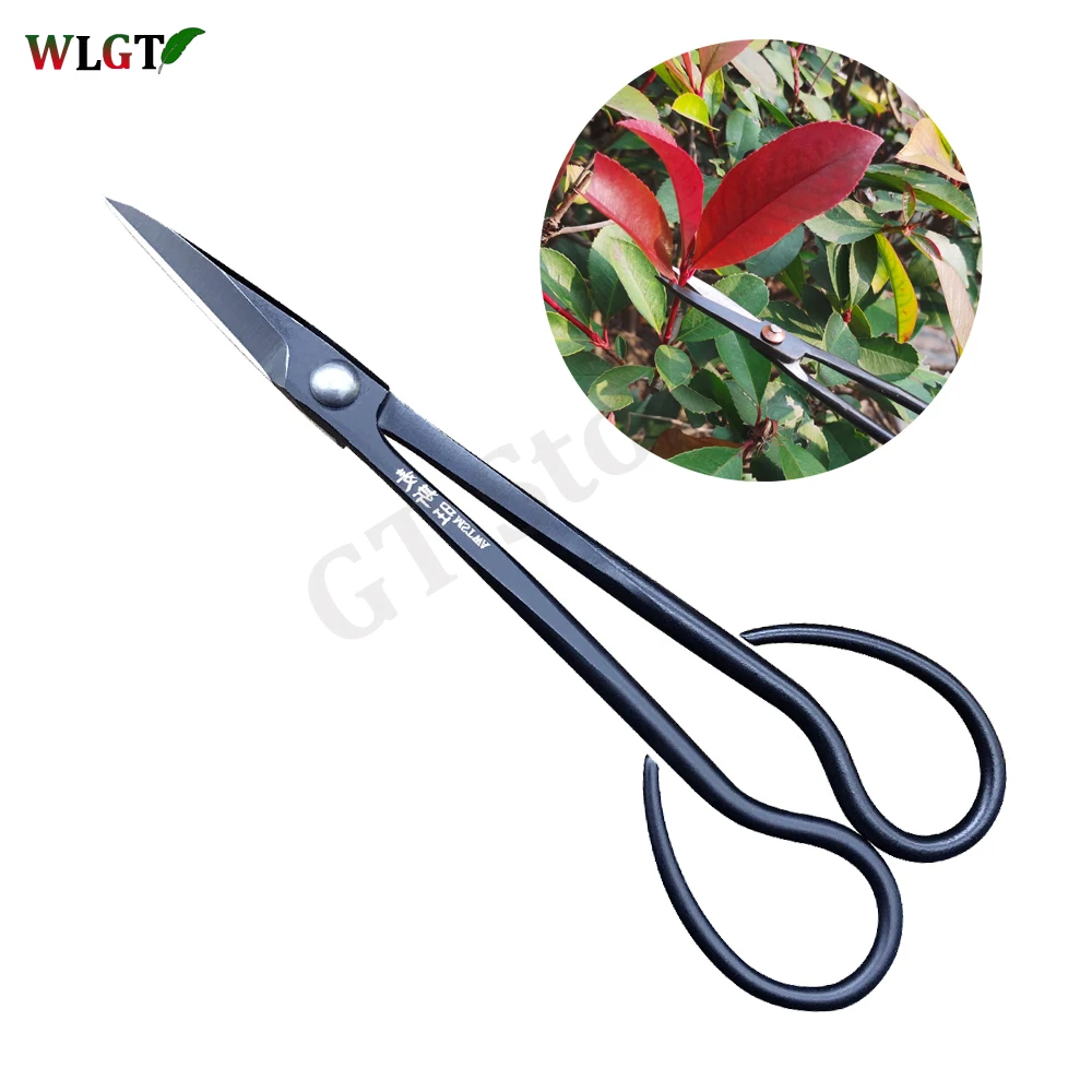 

18cm/21cm Beginner Bonsai Tool Long Handle Scissors Gardening Plant Branch Shears Garden Pruning Tools Bonsai Scissors