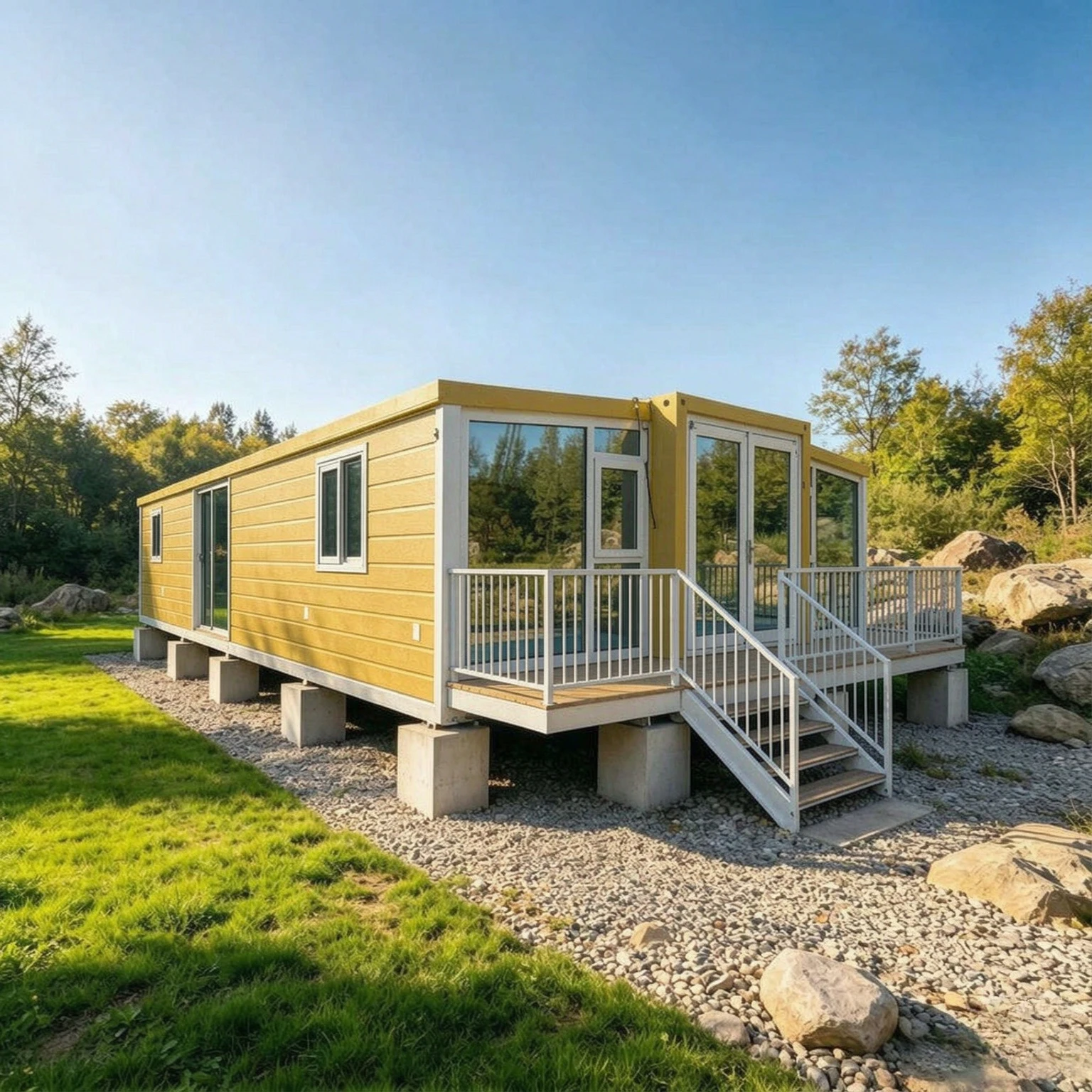 Garden Backyard Foldable Expandable Container House 20ft 40ft Prefabricated House Modular Tiny Home 2 3 Bedroom Living Space
