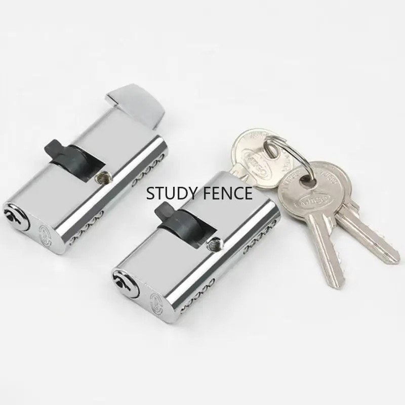 1pc Aluminum Alloy Lock Core Indoor Door Lock Cylinder with Keys Single/double-sided Lock Core Household Hardware Accessories image 3