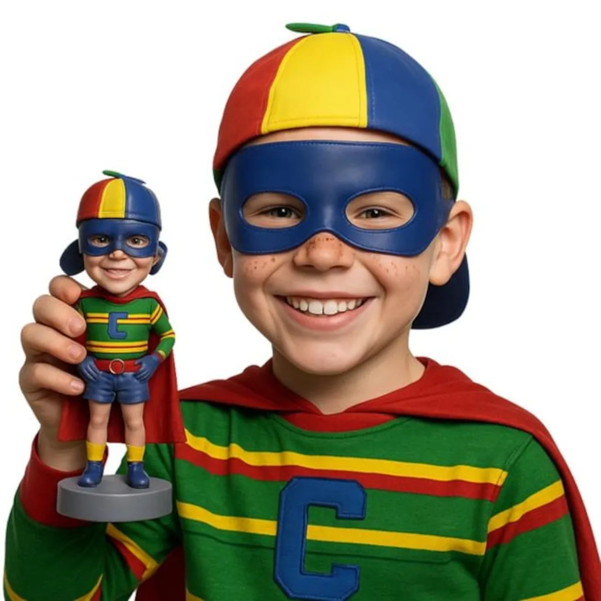 

Personalized Bobblehead Custom From Photo Handmade Clay Figurine 3D Statue Gift For Wife Girlfriend Mom Keepsake