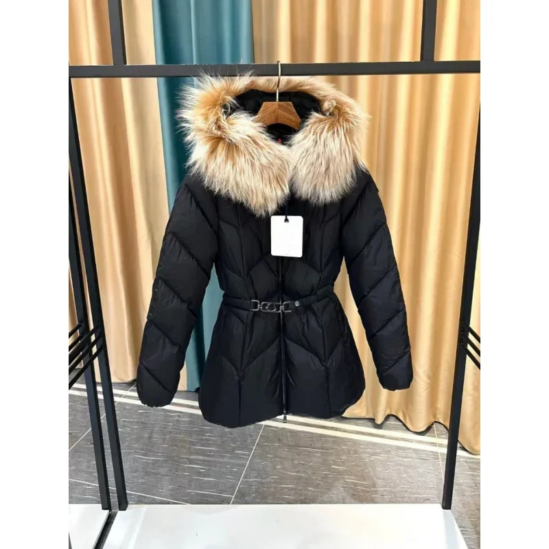 Moncl * r Chaqueta de invierno para mujer con cremallera gruesa, las mejores chaquetas de plumón de ganso 90, abrigo de invierno de ocio a la moda, abrigos de invierno para mujer