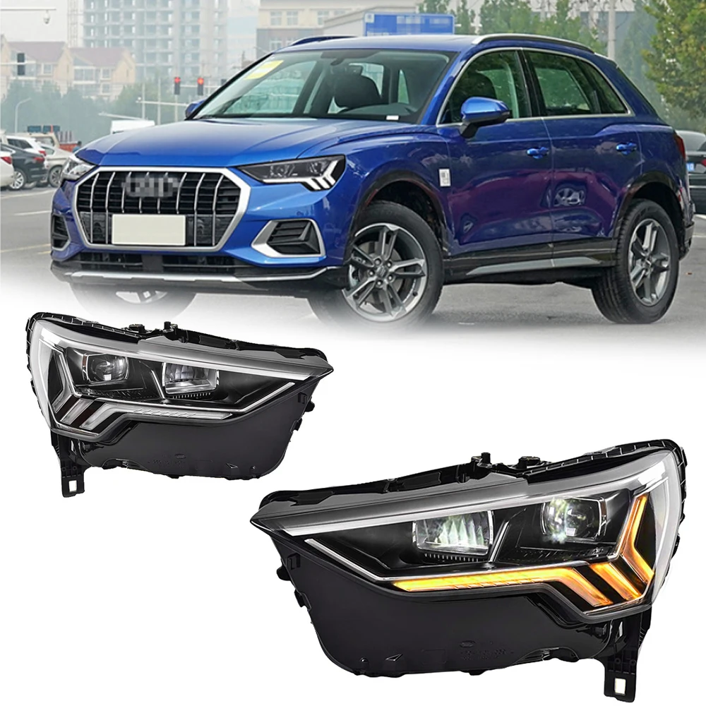 

Styling LED HeadLights for Audi Q3 19-24 new style full led DRL Car head lamp Assembly Signal Auto Accessories Modified Lamp