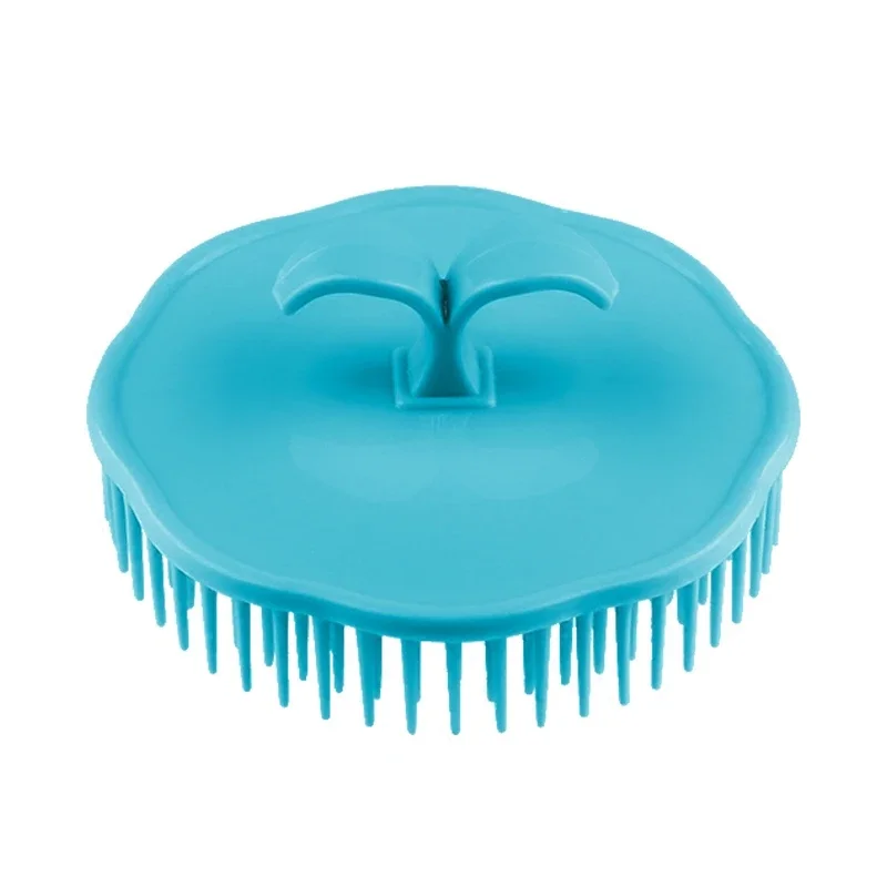 Head Massage Brush Soft Glue Shampoo Brush Bathroom Products Plastic Sanitary Comb Washing Hair Scalp Shower Silicone Hair Brush