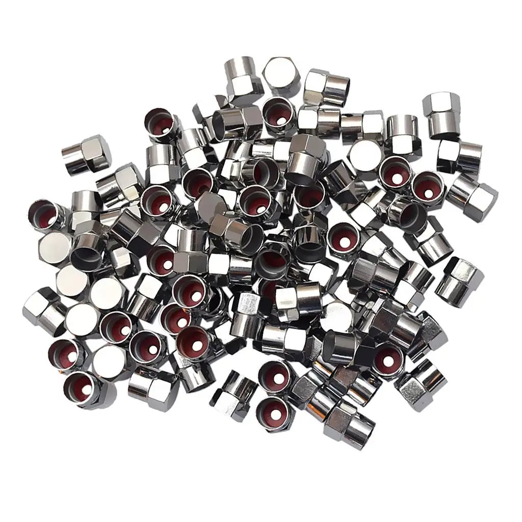 100 Pcs High Quality Plastic Valve Caps Universal for All Tire Valve Accessories