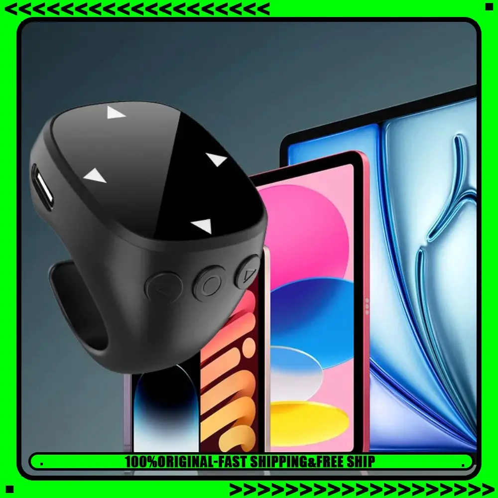 

Беспроводная Bluetooth-мышь JX-13 Smart Fingertip Ring Mouse для селфи, автоматическое перелистывание страниц, управление видео, подарок