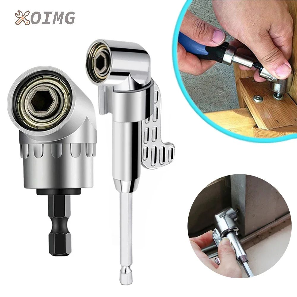 105 Angle Screwdriver Set Socket Holder Adapter Adjustable Bits Drill Bit Angle Hand Tool Screw Driver Tool 1/4'' Hex Bit Socket