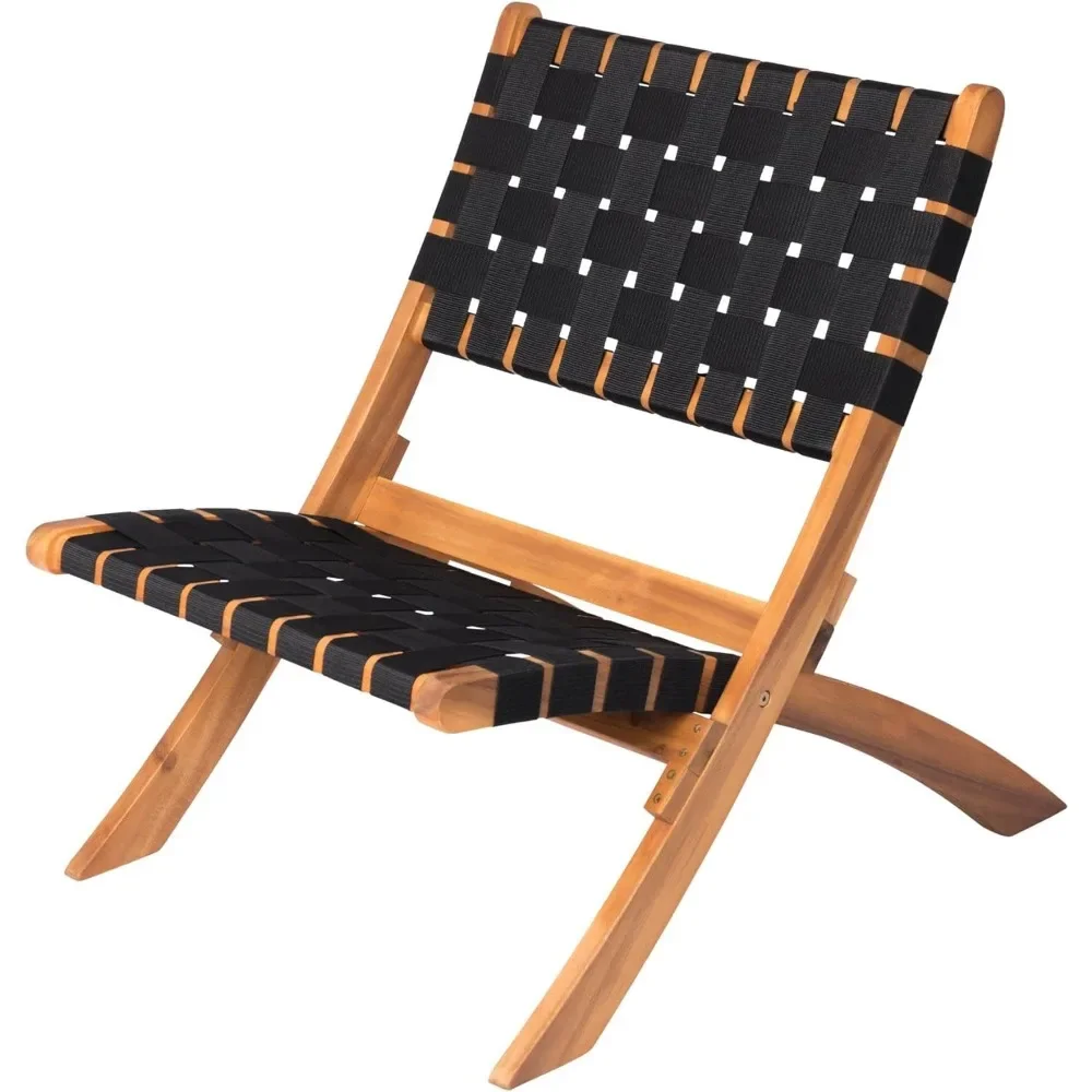 

Wicker Low Slung Folding Chair, Portable Seating, Solid Chairs, Garden Furniture, Indoor and Outdoor, All Weather, Free Shipping