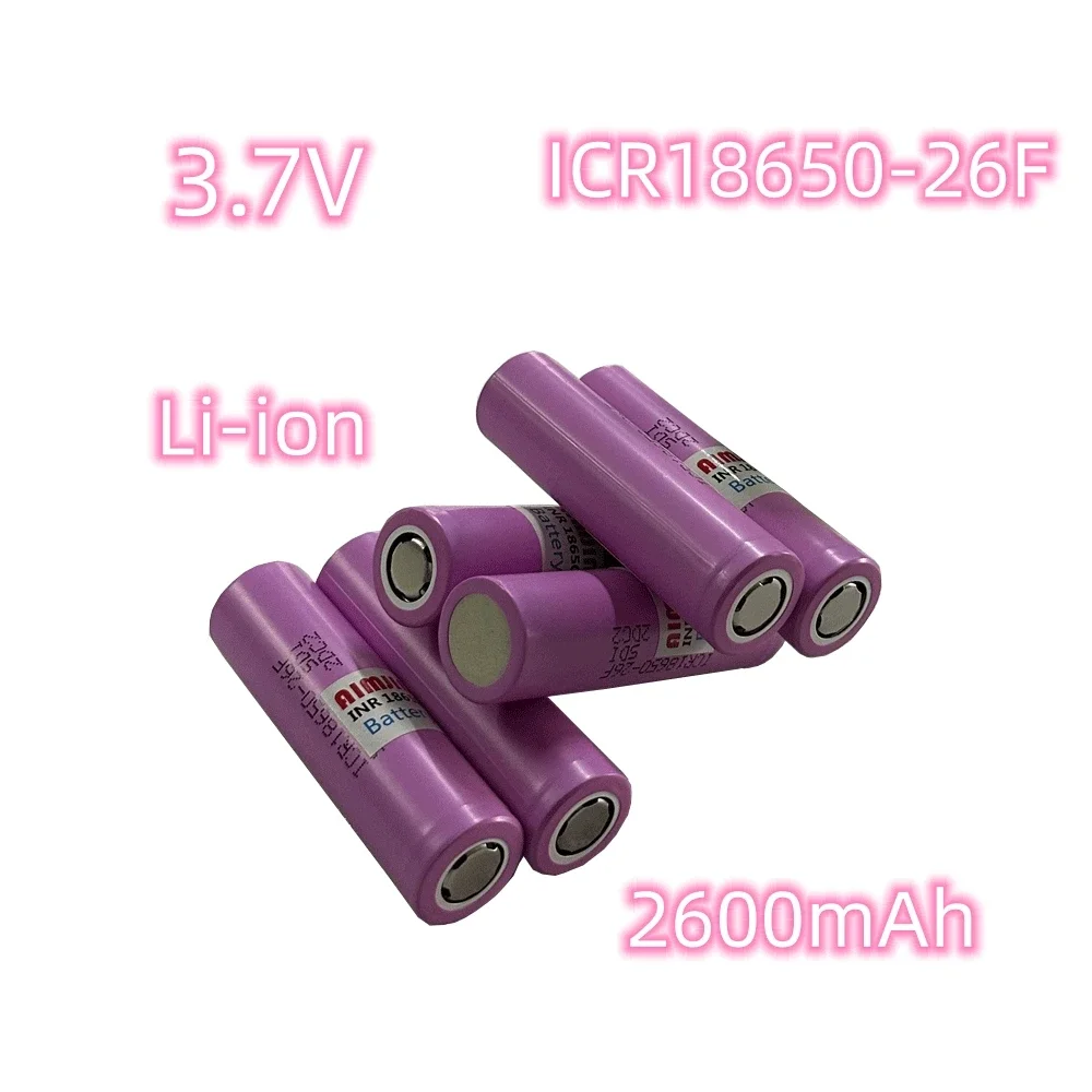 3.7V 2600mAh 18650 Battery For Samsung ICR18650 26F Lithium Lon Battery Replacement External Battery