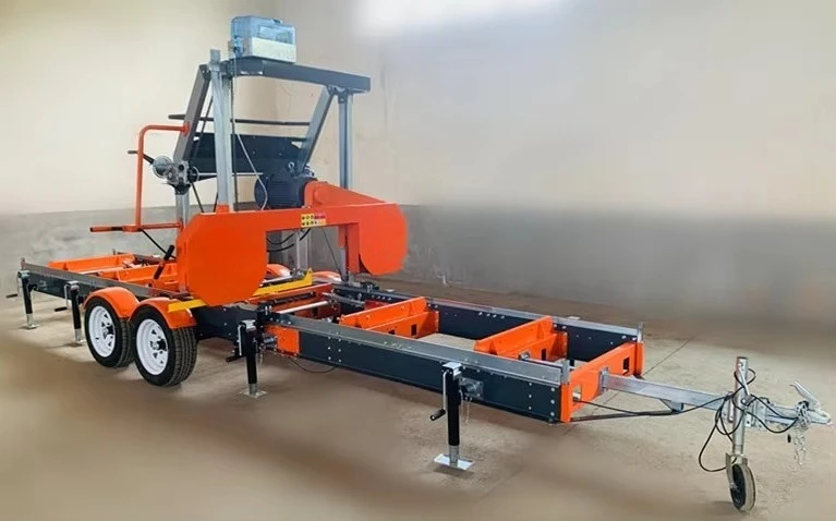 Piła łańcuchowa 36 cali, wytrzymała, przenośna, elektryczna do cięcia drewna z opcją przyczepy, maszyna leśna.