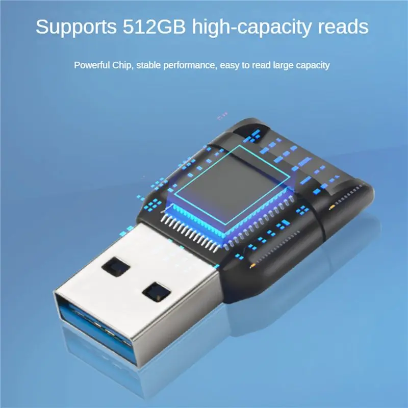ABRI-2X Memory Card Reader Adapter USB 3.0 High Speed Flash Memory Card Adapter For TF PC Computer Laptop Black