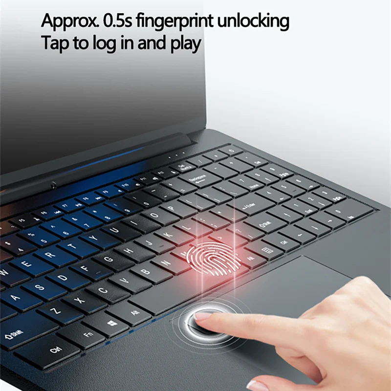 Gaming Laptop 15.6 Inch Intel N5095/N95 32GB DDR4 2TB SSD Win11 Fingerprint Unlock Backlit Keypad HD Camera Portable Ultrabook