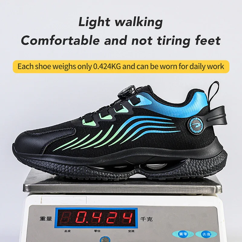 Work Boots Construction Men\'s Outdoor Steel Toe Cap Shoes Men Puncture Proof High Quality Safety Shoes Plus Size 48