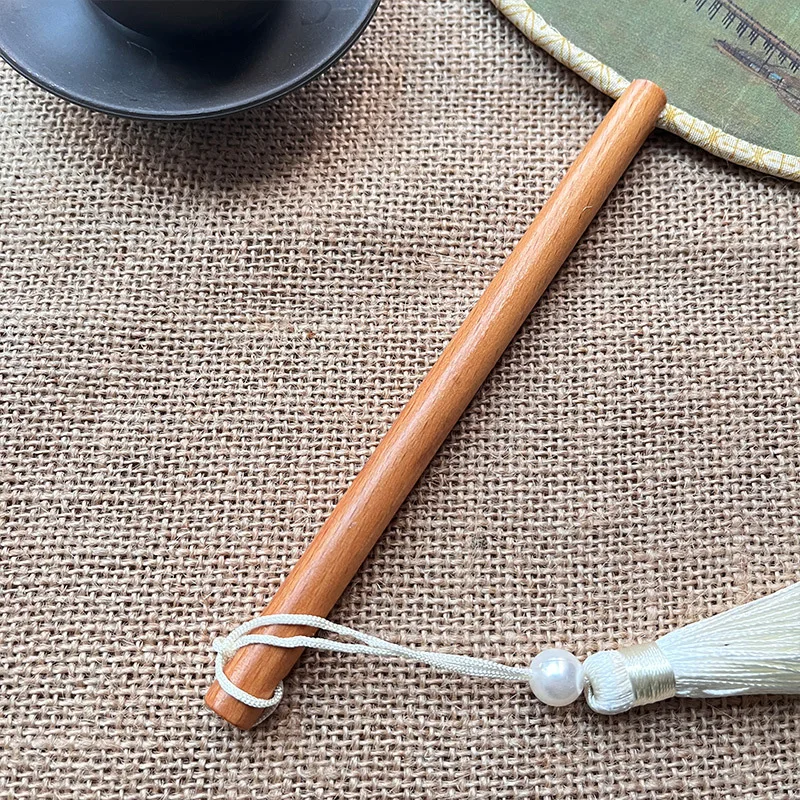 Ancient Fan Chinese Style Silk Double-sided Embroidery Dance Summer Classical Clothing Hanfu Women Long Tassel Small Round Fan - Image 4