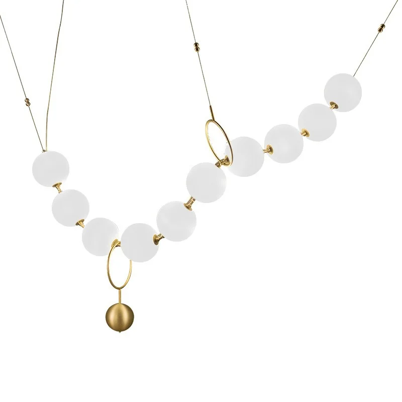 

Space, store decoration, necklace, modern designer glass ball, Buddha beads, pendants, hotel sales office, clubhouse