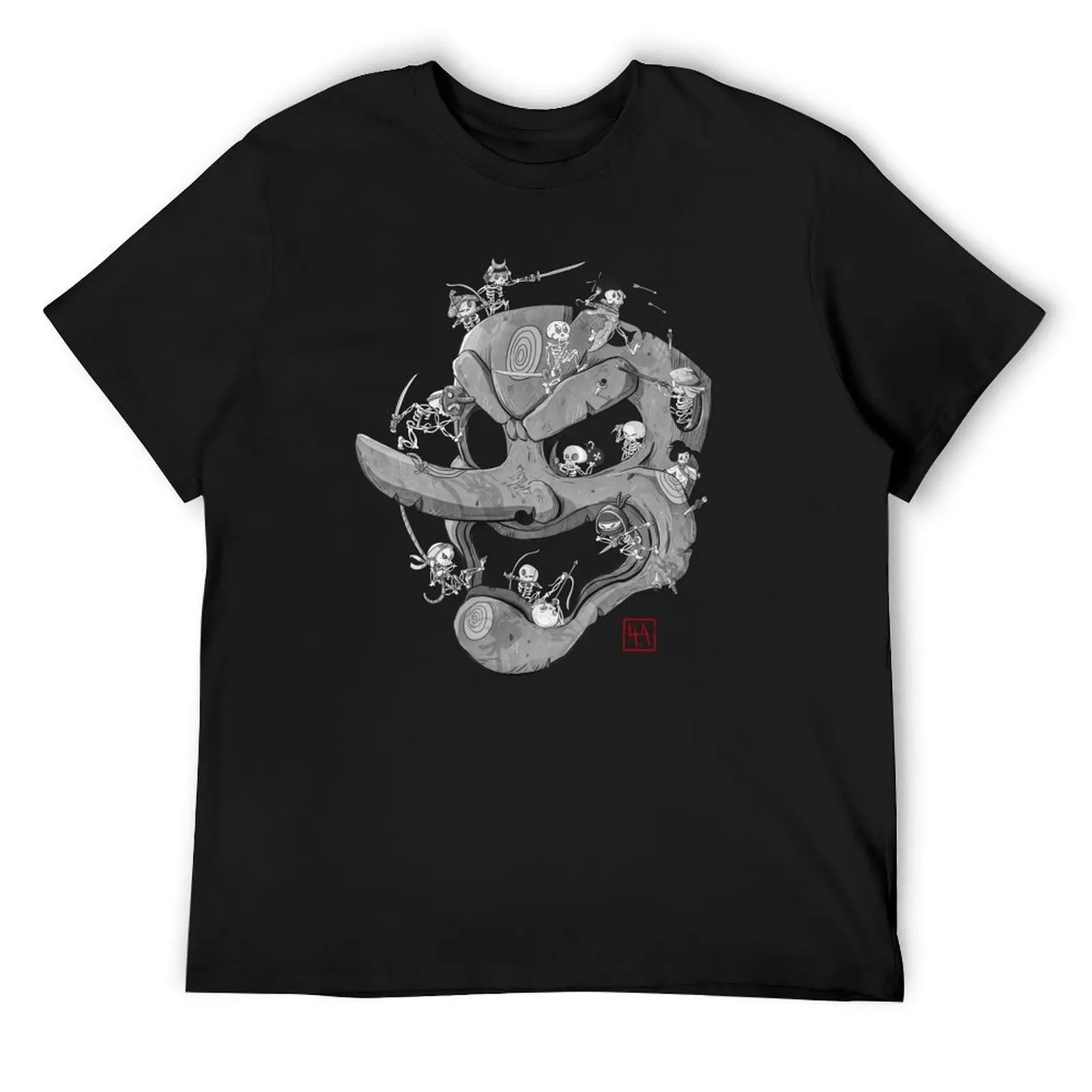 

B&W Tengu Skeletons! T-Shirt custom t shirt graphic shirts summer shirt customizeds mens t shirt