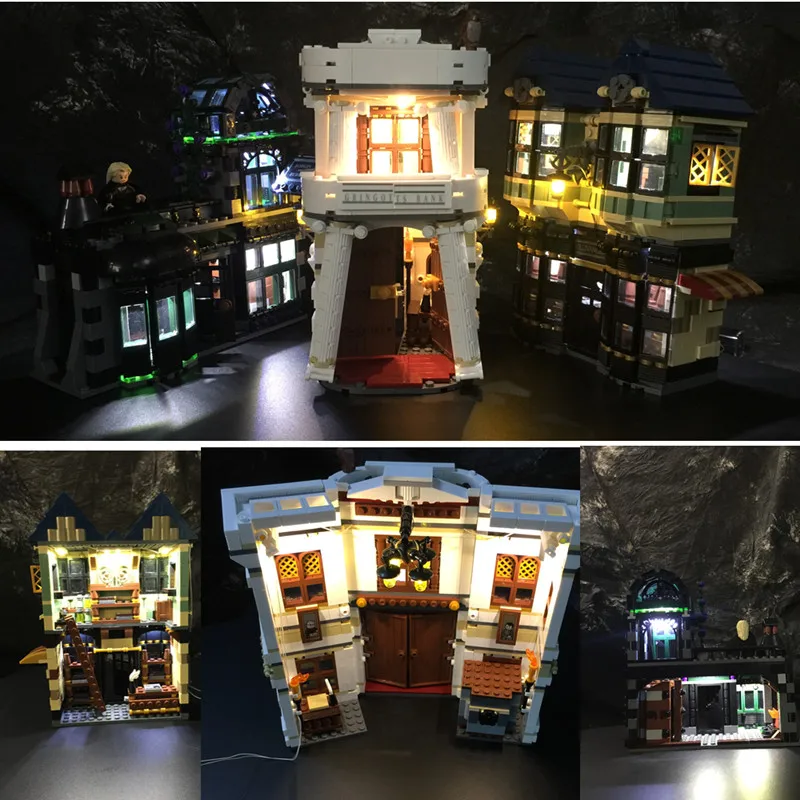 LED Lighting Set Suitable for LEGO Diagon Alley Hogwarts Castle 10217(Not Including Building Blocks)