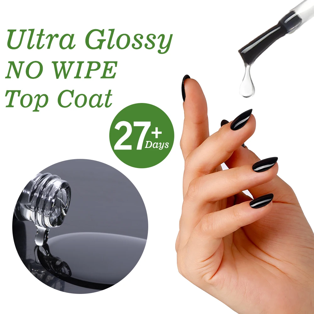 1 Stück Nagel-Gel-Nagellack, ultra-glänzend, Decklack, Basisgel, semi-permanent, UV-Gel-Lack, Versiegelung, Finish, transparentes Diamant-Oberteil, kein Abwischen