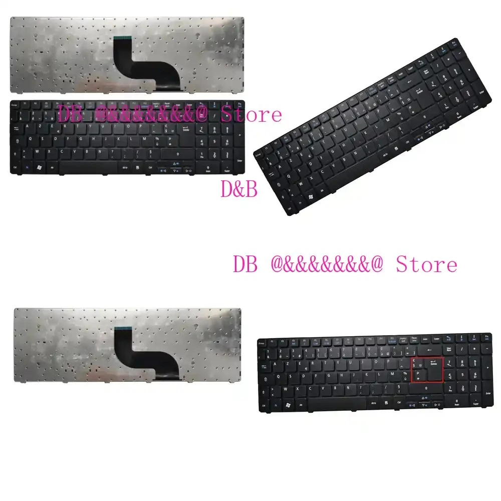 Teclado para Portátil Aspire 5742g 5741G 5740 5740G 5740Z 5742 5742Z 5745G 5745 5745P 5250 5800, Diseño Francés