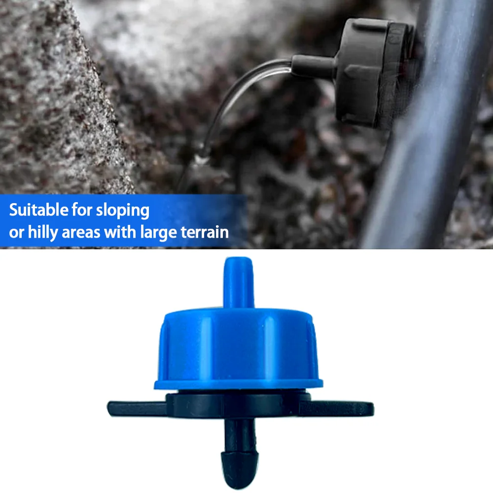 20/50Pcs 2L/4L/8L Pressure Compensating Drip Irrigation Tubing Emitters System Drip Tip Constant Flow Heads Parts for Garden