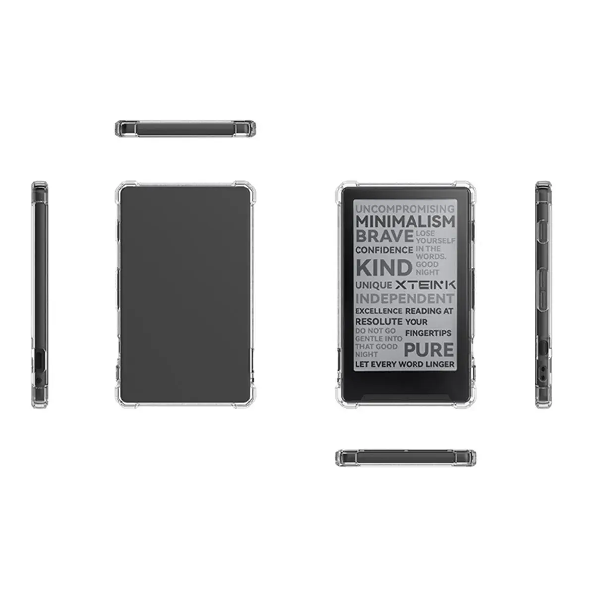【A75T】 For XTEINK X4 Book Reader Protective Case TPU Transparent Cover Slim Anti-Scratch Protection
