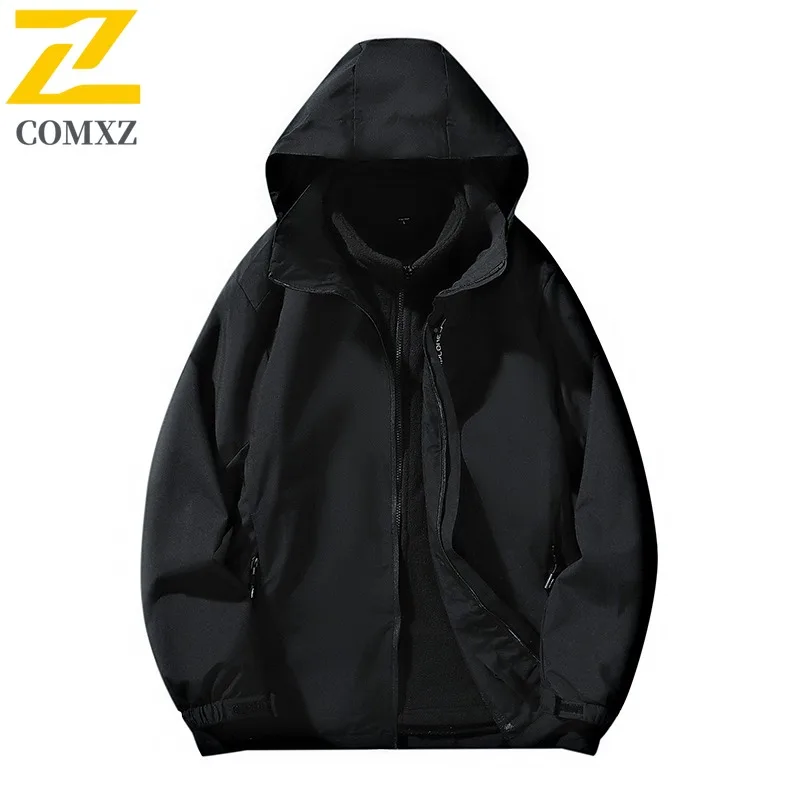 سترة شتوية جديدة للرجال من COMXZ مريحة للتزلج في الهواء الطلق سترة سميكة ودافئة على طراز الشارع الحضري سترة واقية خفيفة الوزن ومقاومة للبرد #3