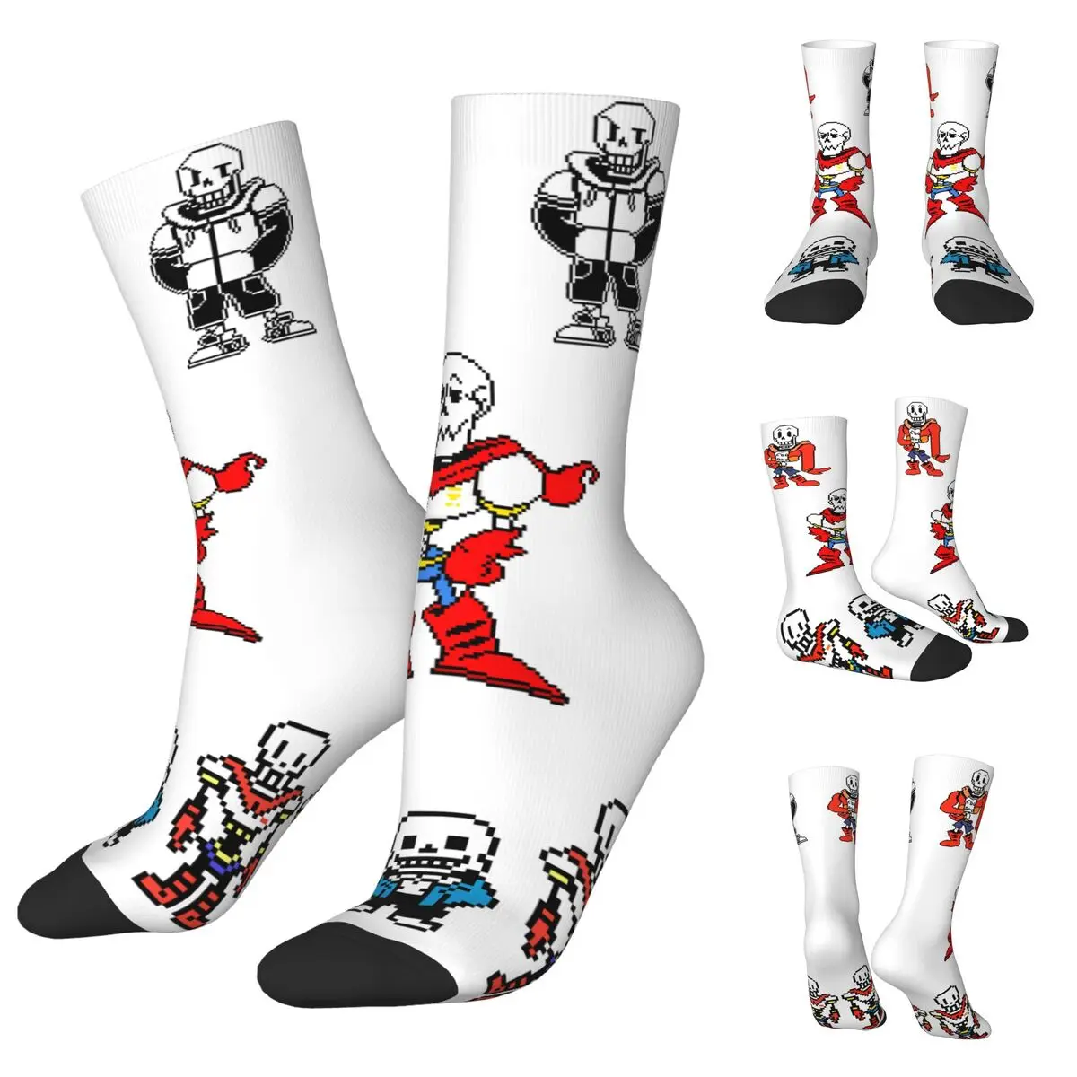 

3D printing cosy Unisex Socks,Hiking Sans And Papyrus Sprites Undertale Napstablook Interesting Four Seasons Socks