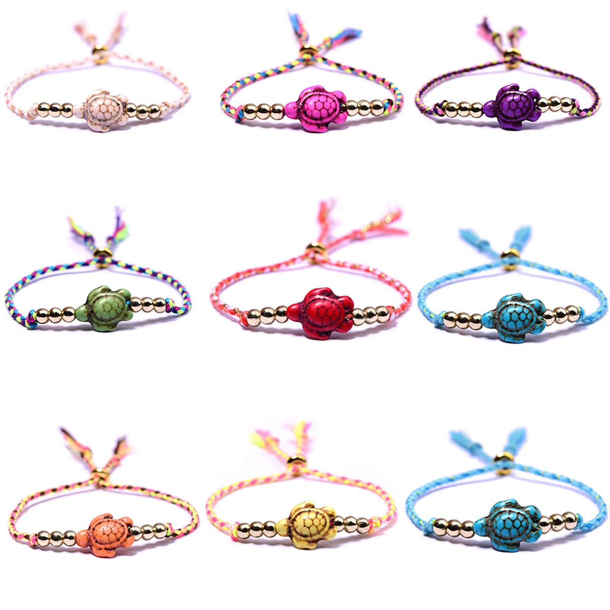 

bracelet friendship bracelets summer tortoise starfish woven stretch bracelet