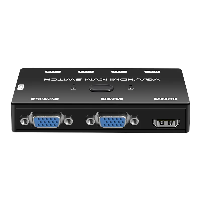 Switch KVM ibrido HDMI VGA combinazione Sharer videoregistratore per Laptop condividi un Set di stampanti per Monitor per Mouse con tastiera 2 In 1 Out