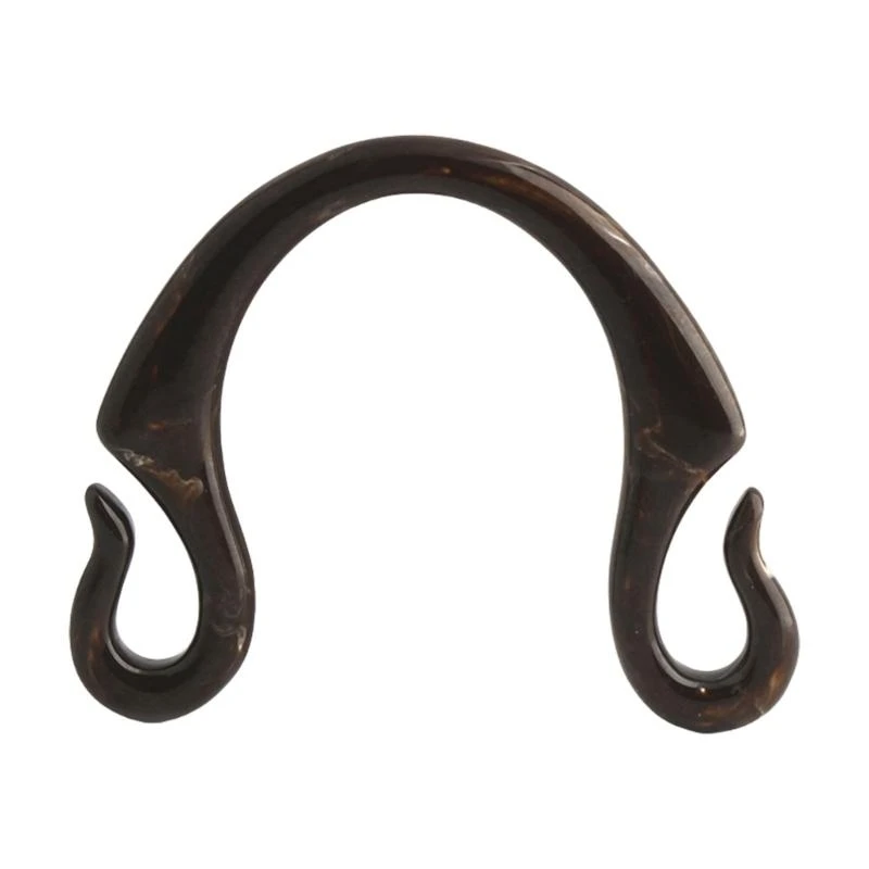 

G5AE Fashion Resins Handbag Handle with Hook Shaped Designs for DIY Purse and Shoulder Bag Making Crafts Accessories
